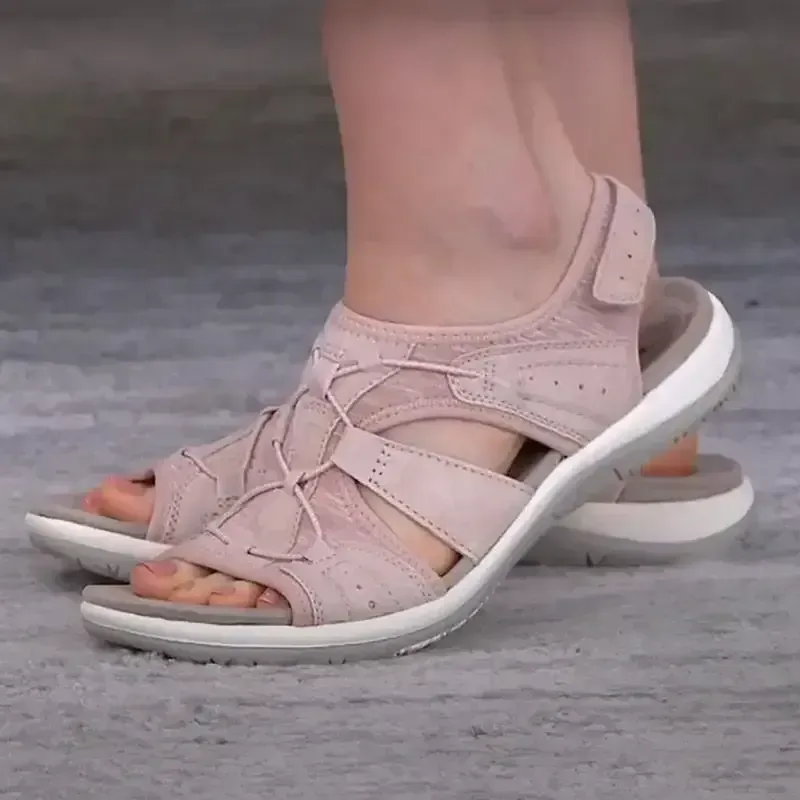 Ladies Sandals New Fashion Pure Color Casual  Sandals