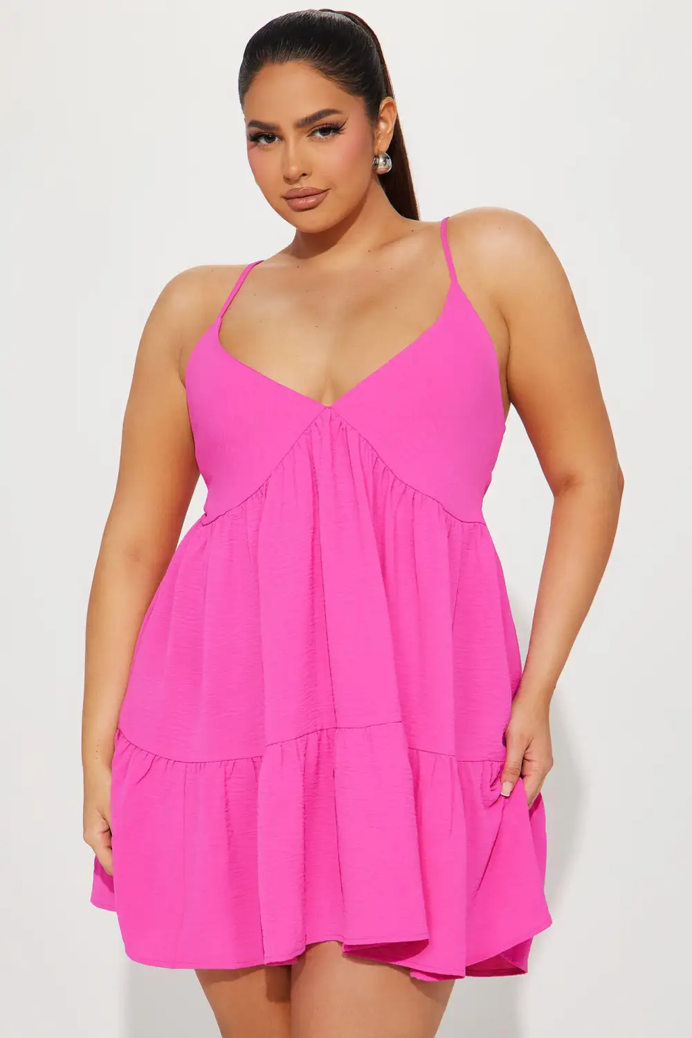 Malibu Mini Dress - Hot Pink