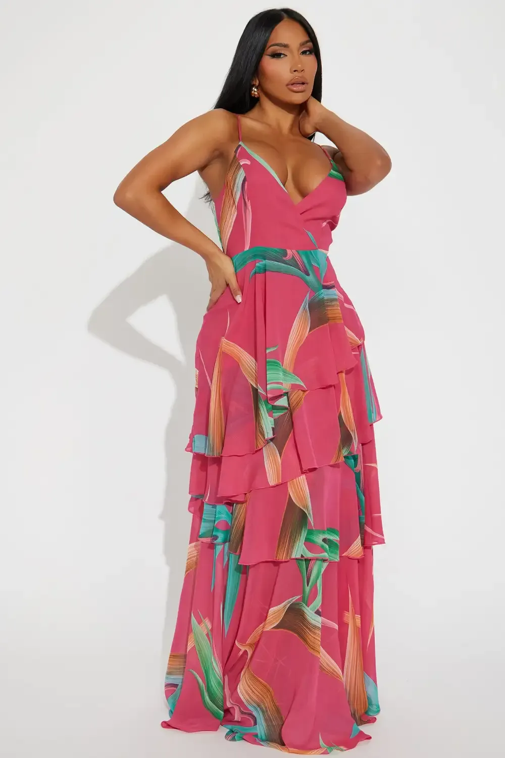 Spring Dream Maxi Dress - Pink/combo