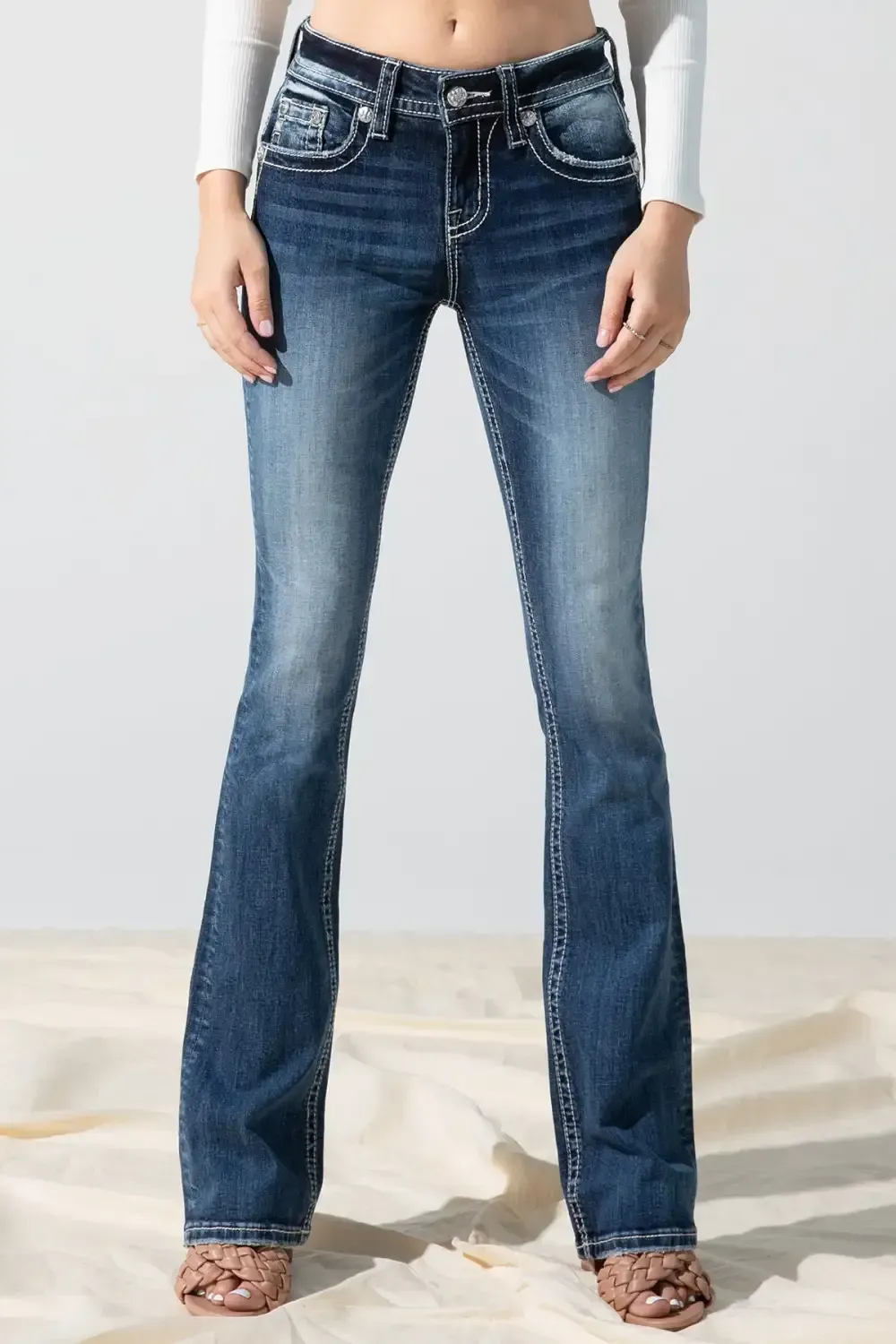 Falling Leaves Bootcut Jeans