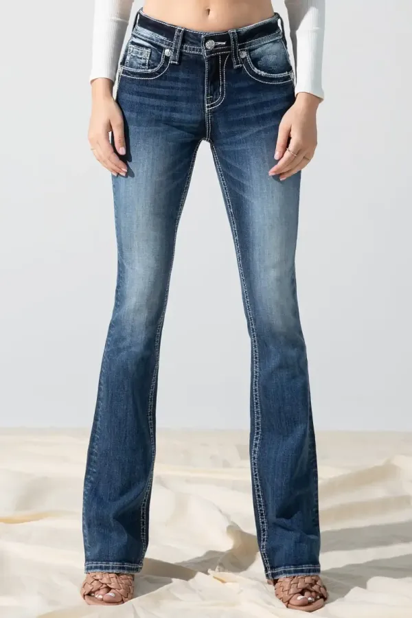 Falling Leaves Bootcut Jeans