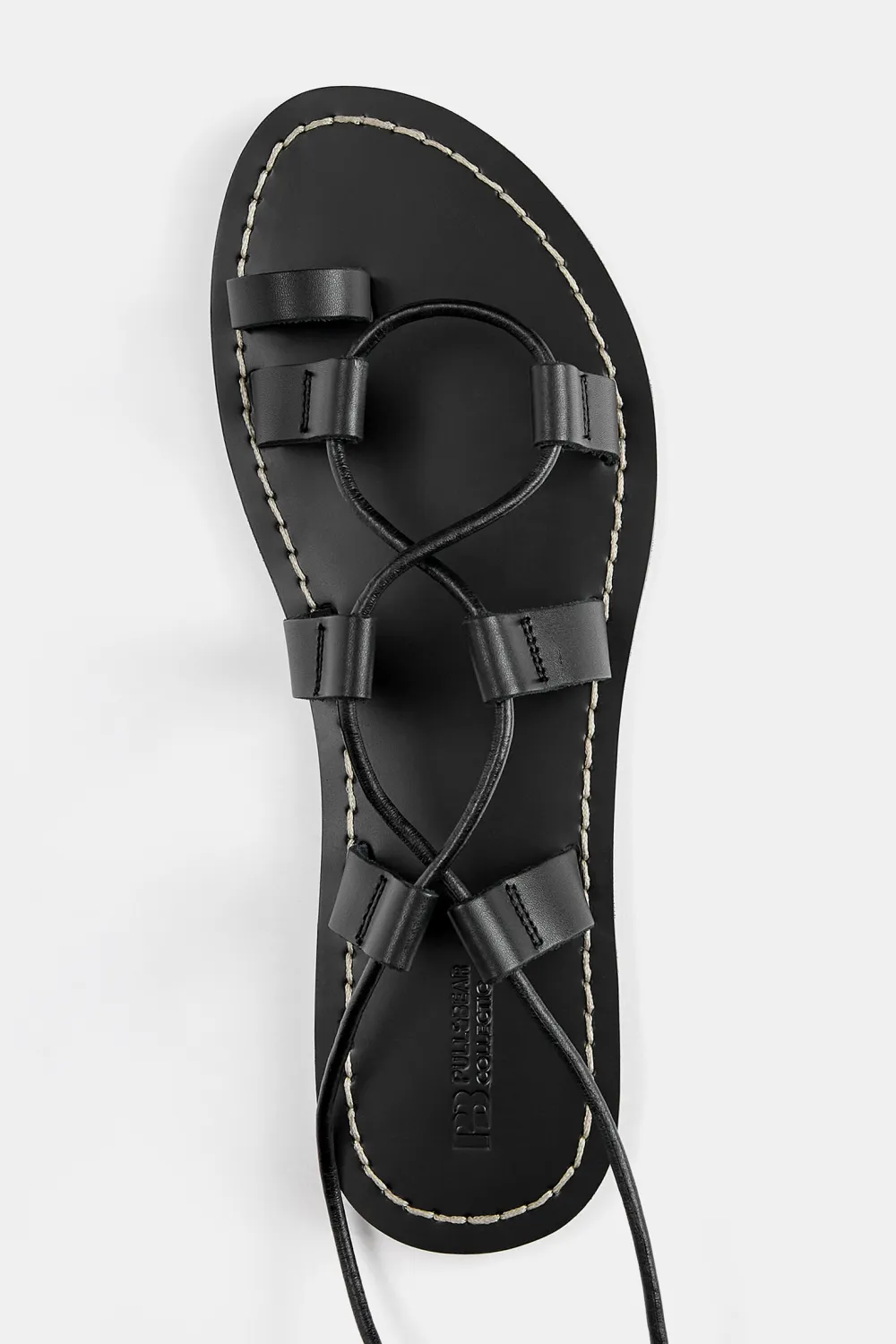 Sandalias planas piel lazada