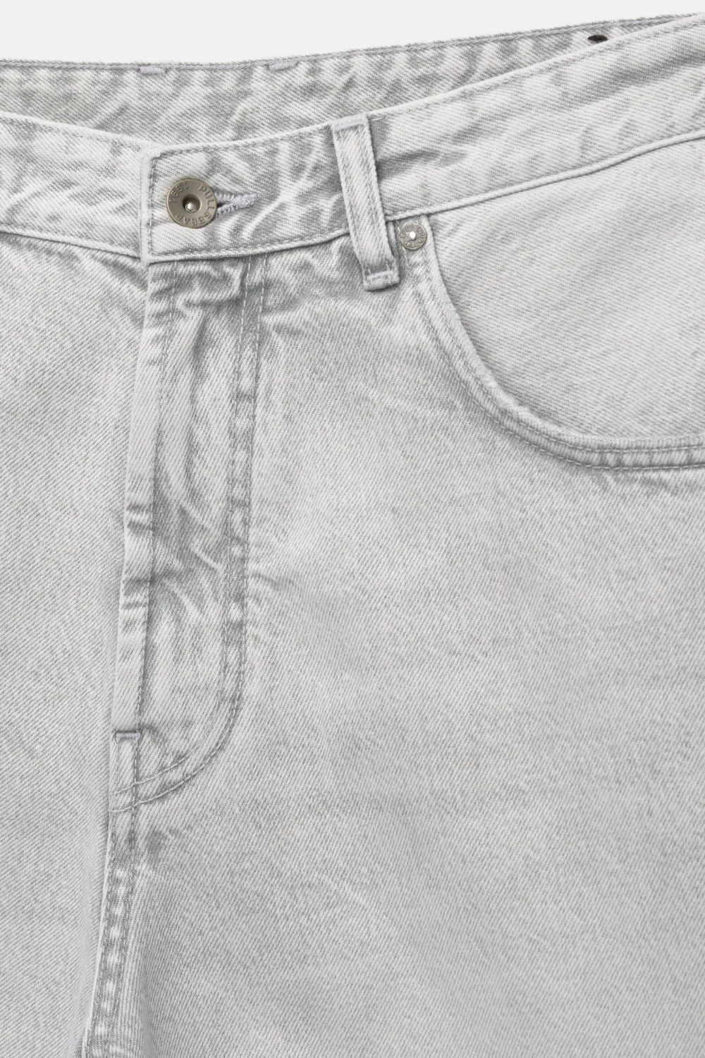 Baggy denim Bermuda shorts