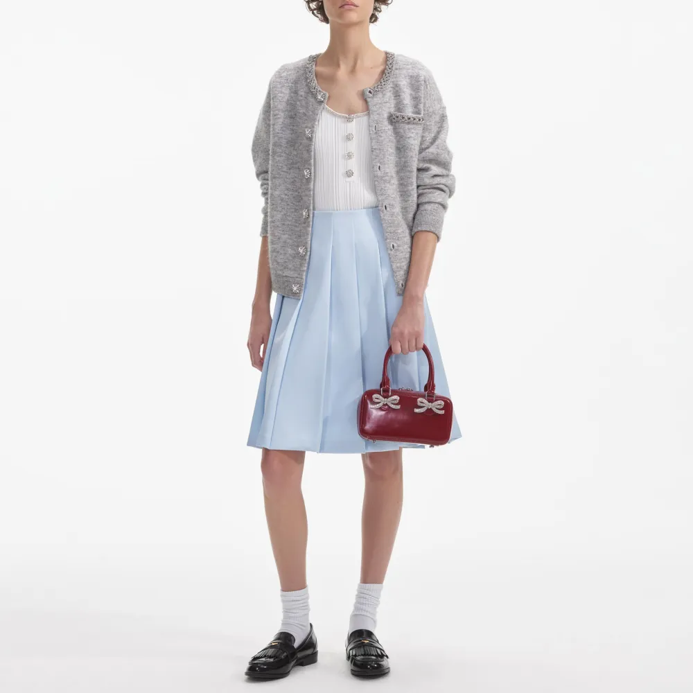 Grey Melange Cardigan