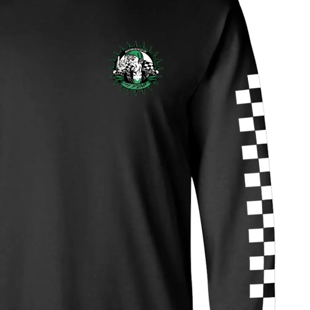 Boston Scally The Punk Long Sleeve Tee T-Shirt - Black