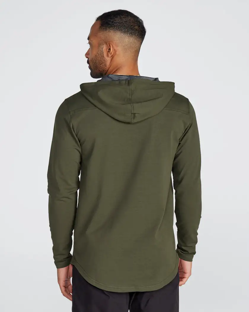 Drop-Cut: Lux Hooded Henley