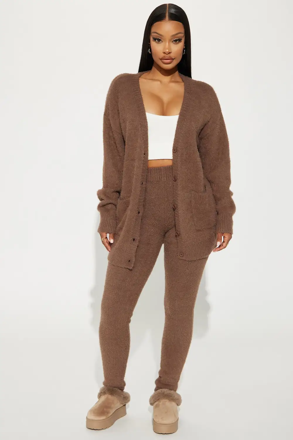 Lola Sweater Legging Set - Mocha
