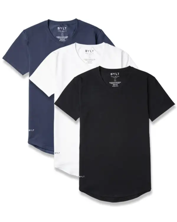 Drop-Cut V-Neck: Lux - Custom 3 Pack
