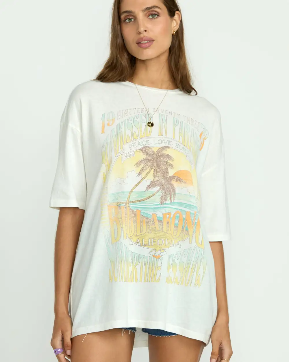 Sunset Mindset Tee - Salt Crystal