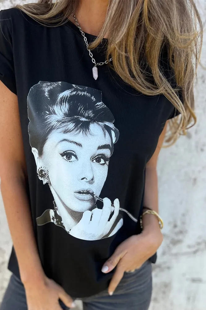 Women's pattern casual T-shirt