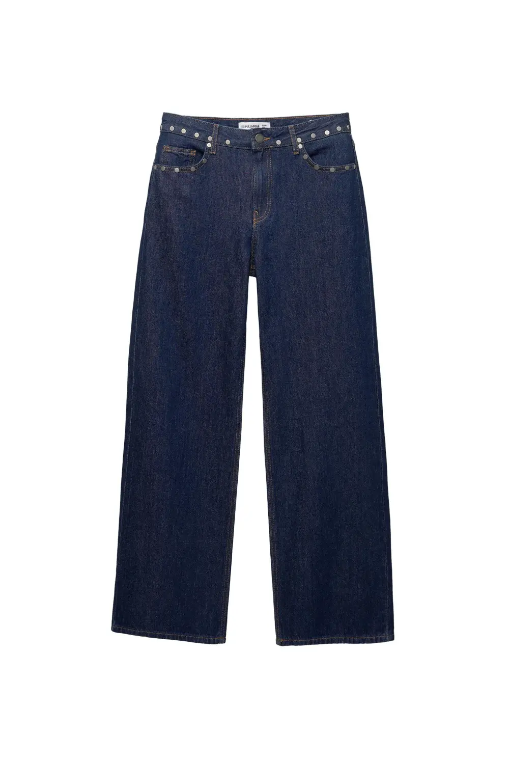 Jeans rectos tachas