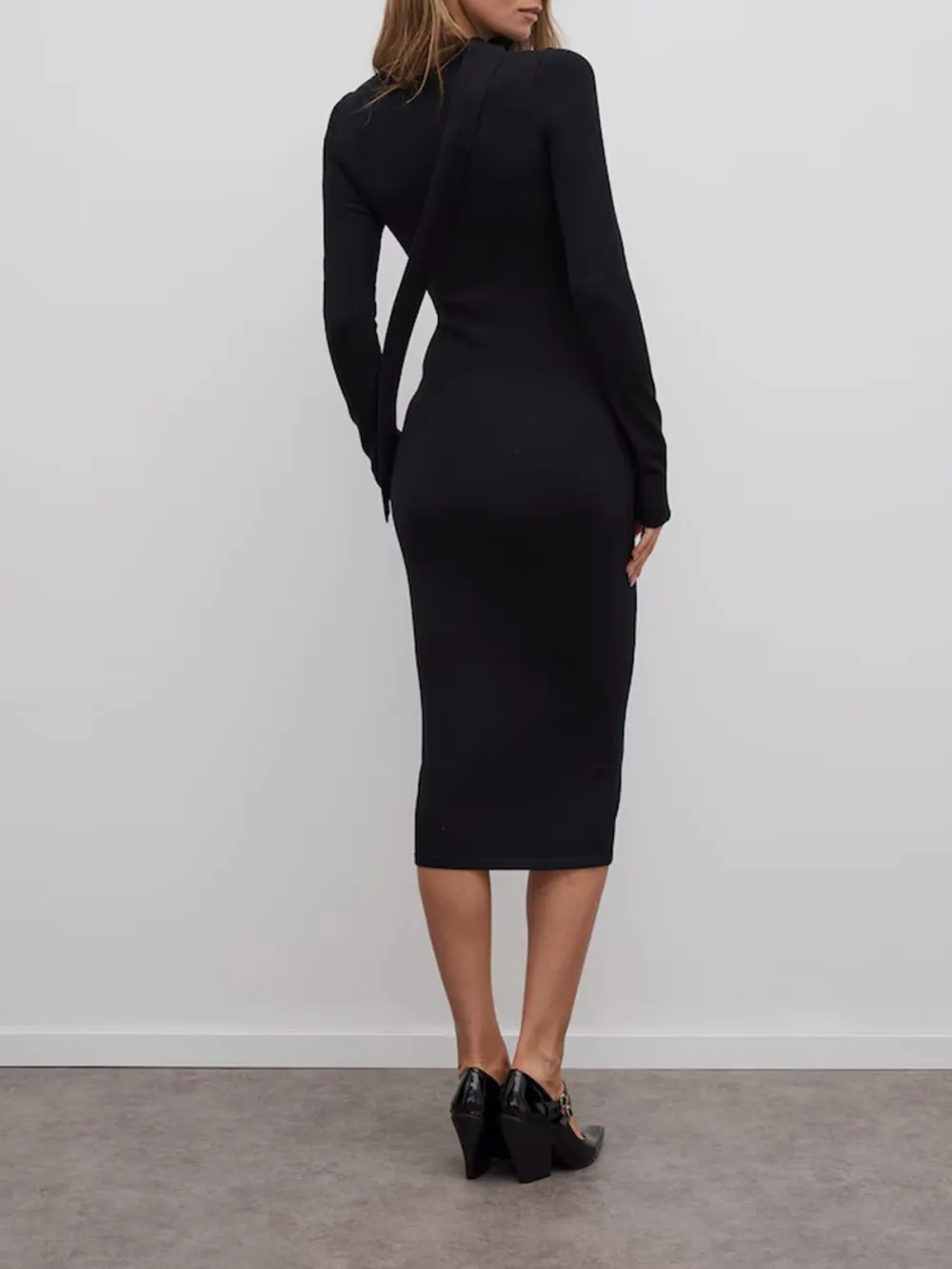 Black Skinny Casual Style Dress