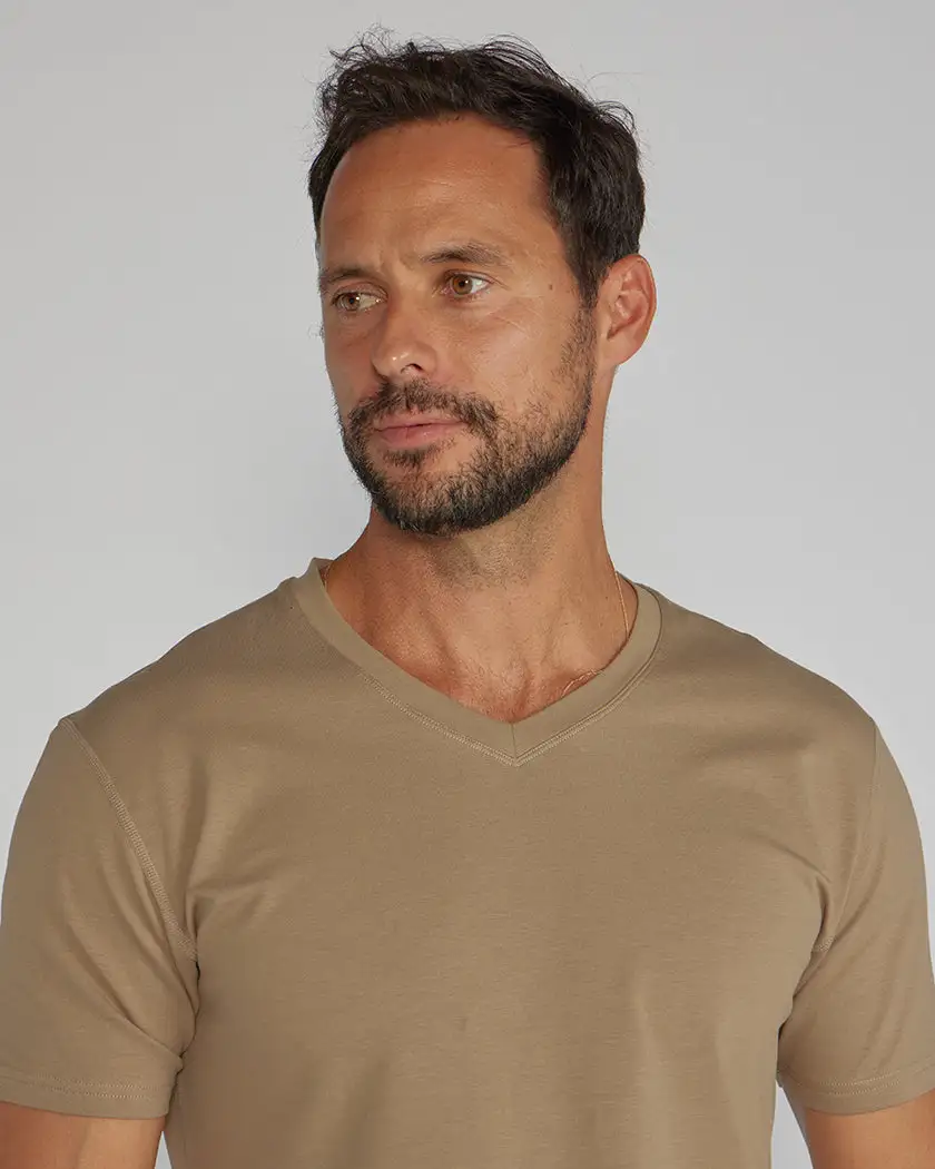Drop-Cut V-Neck: Lux