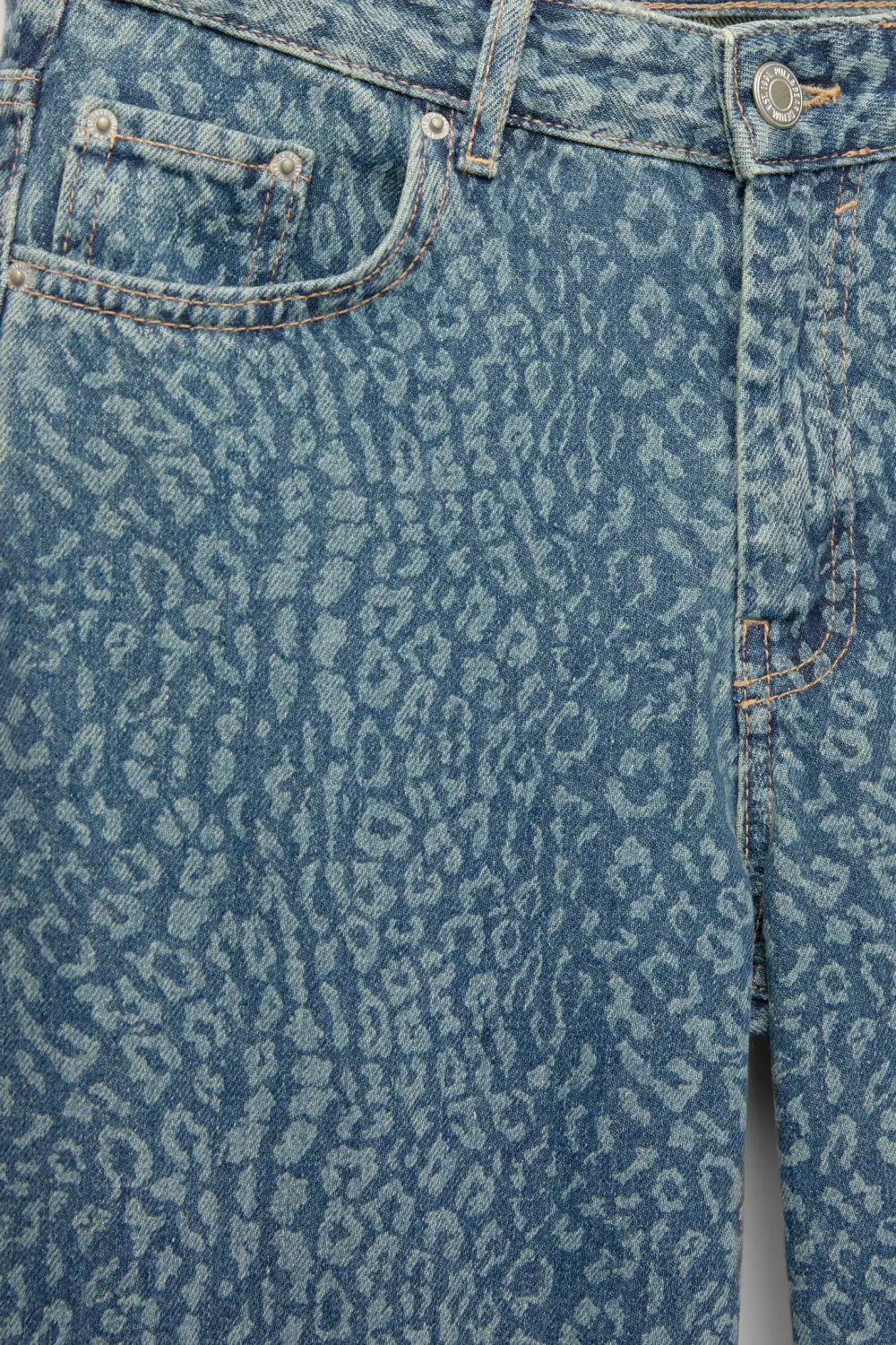 Jeans baggy leopardo