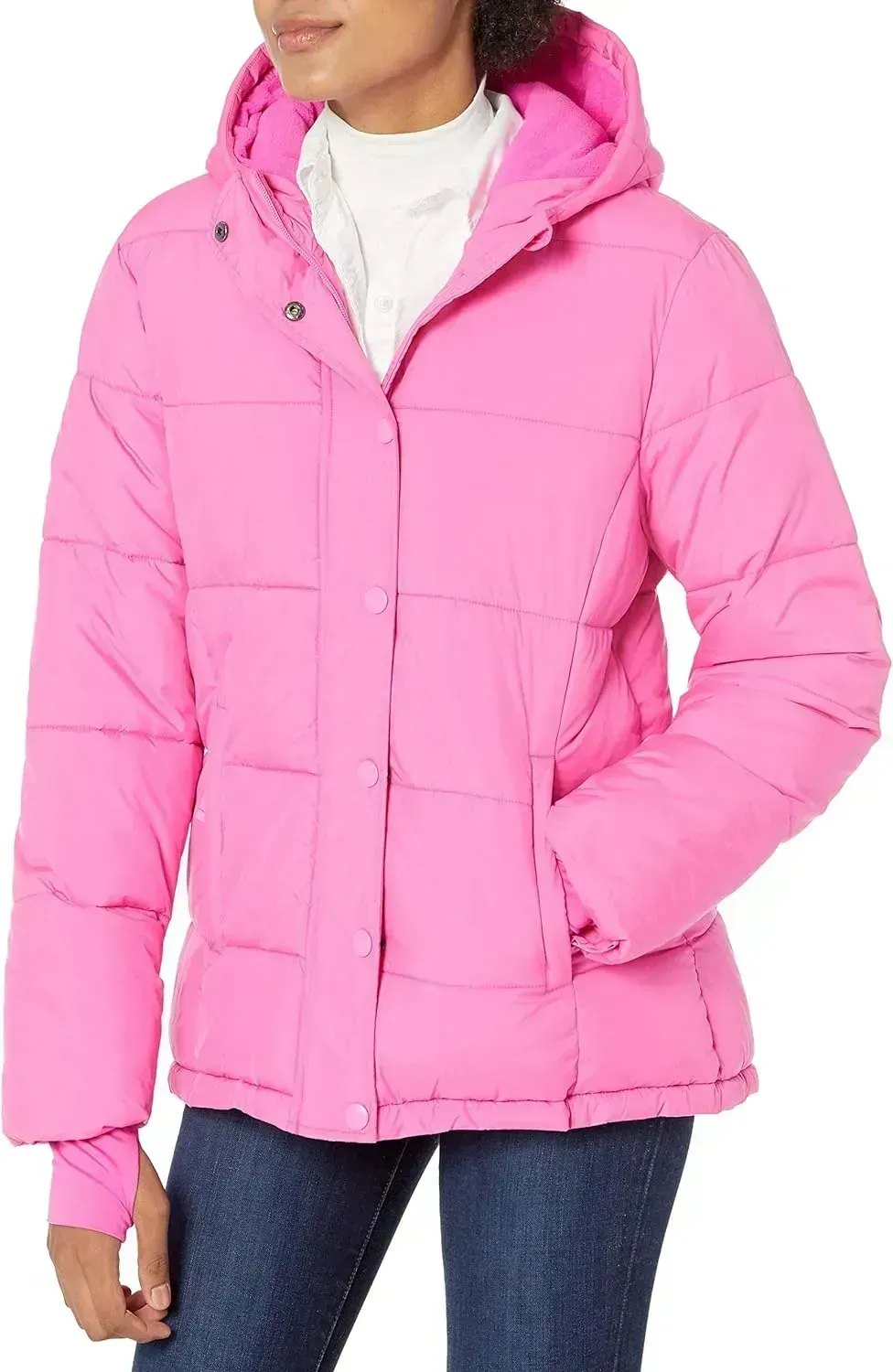 Women's Heavyweight Long-Sleeve Hooded Puffer Coat (Available in Plus Size)
