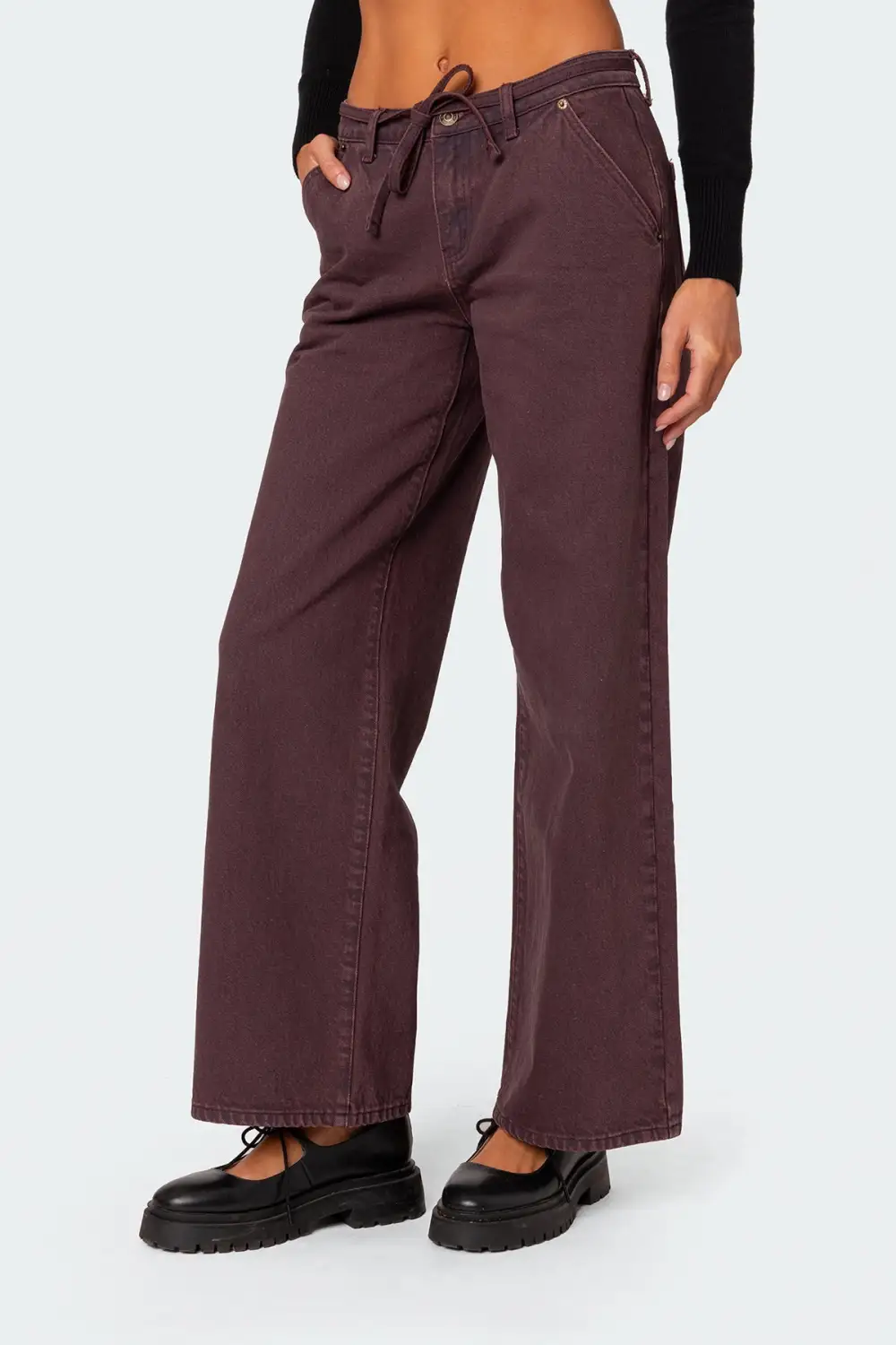 Fernanda Low Rise Straight Leg Jeans