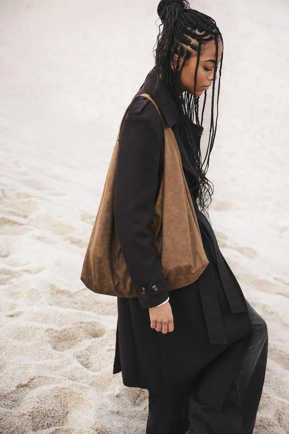 Bolso shopper efecto piel