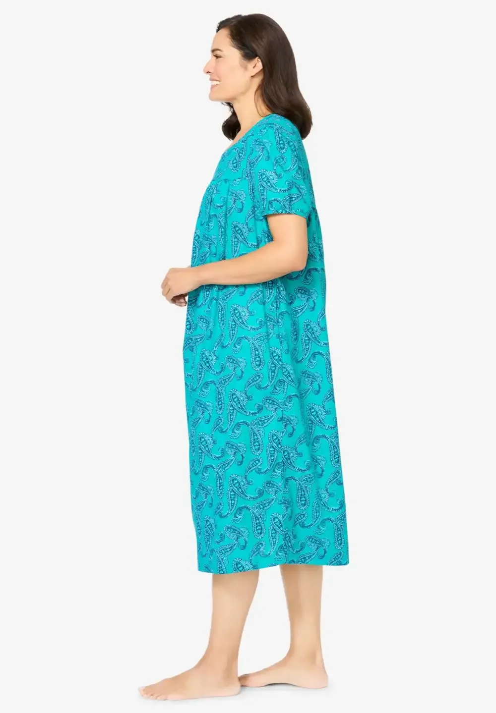 Short Print Shirred Lounger
