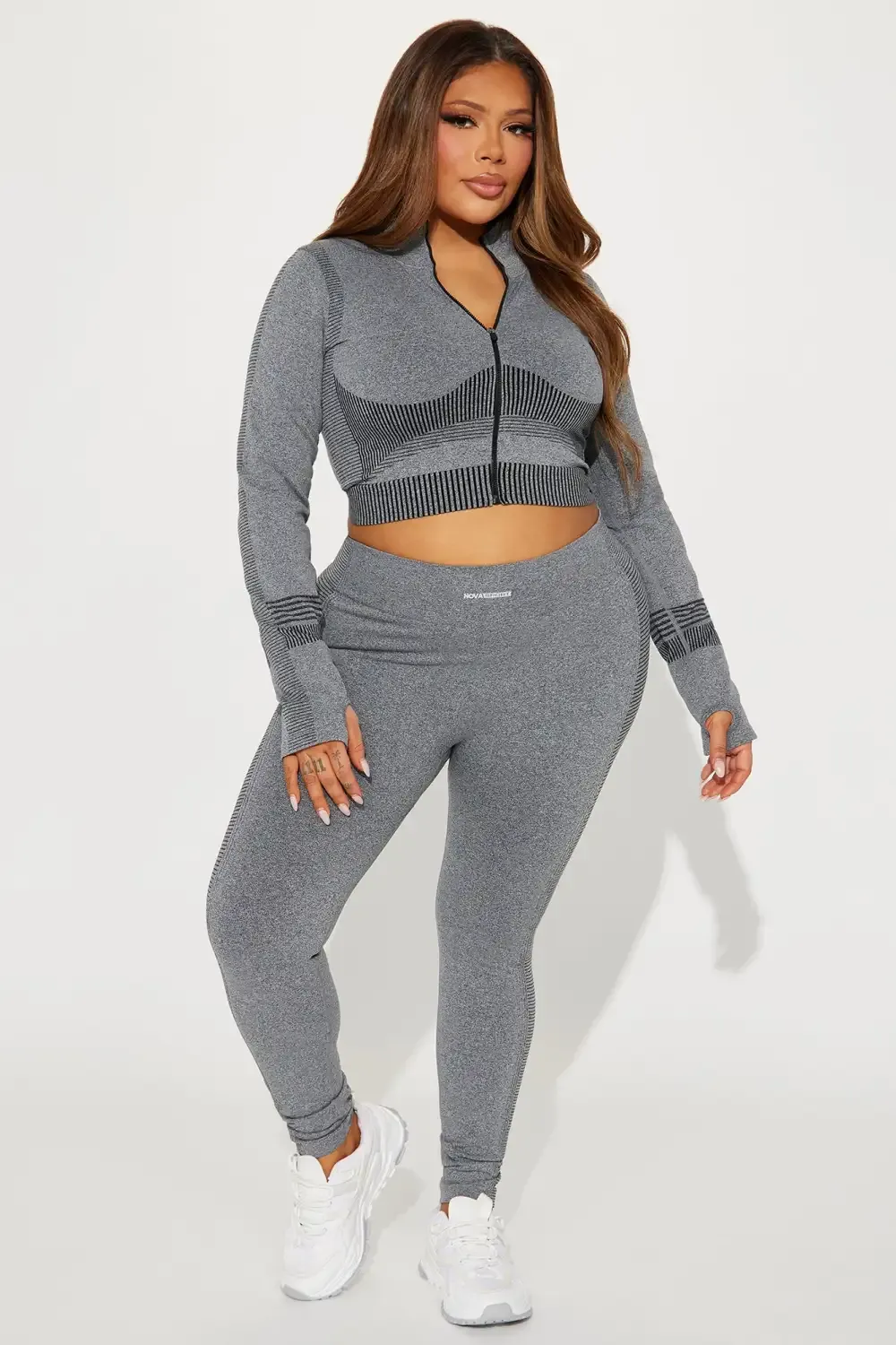 Pump Infinity Seamless Shaping Active Jacket - Heather Grey