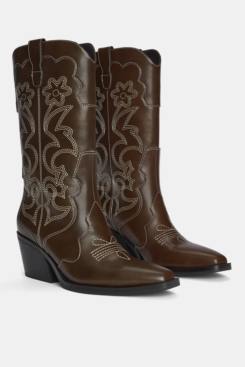 Botas cowboy pespuntes