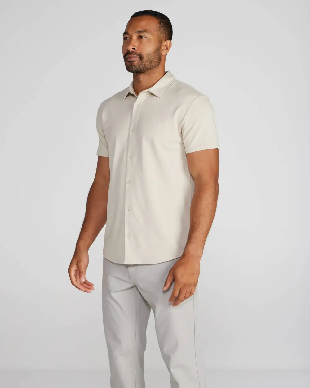Lux Short Sleeve Button Down
