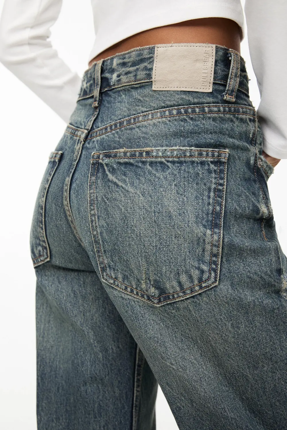 Jeans rectos tiro medio