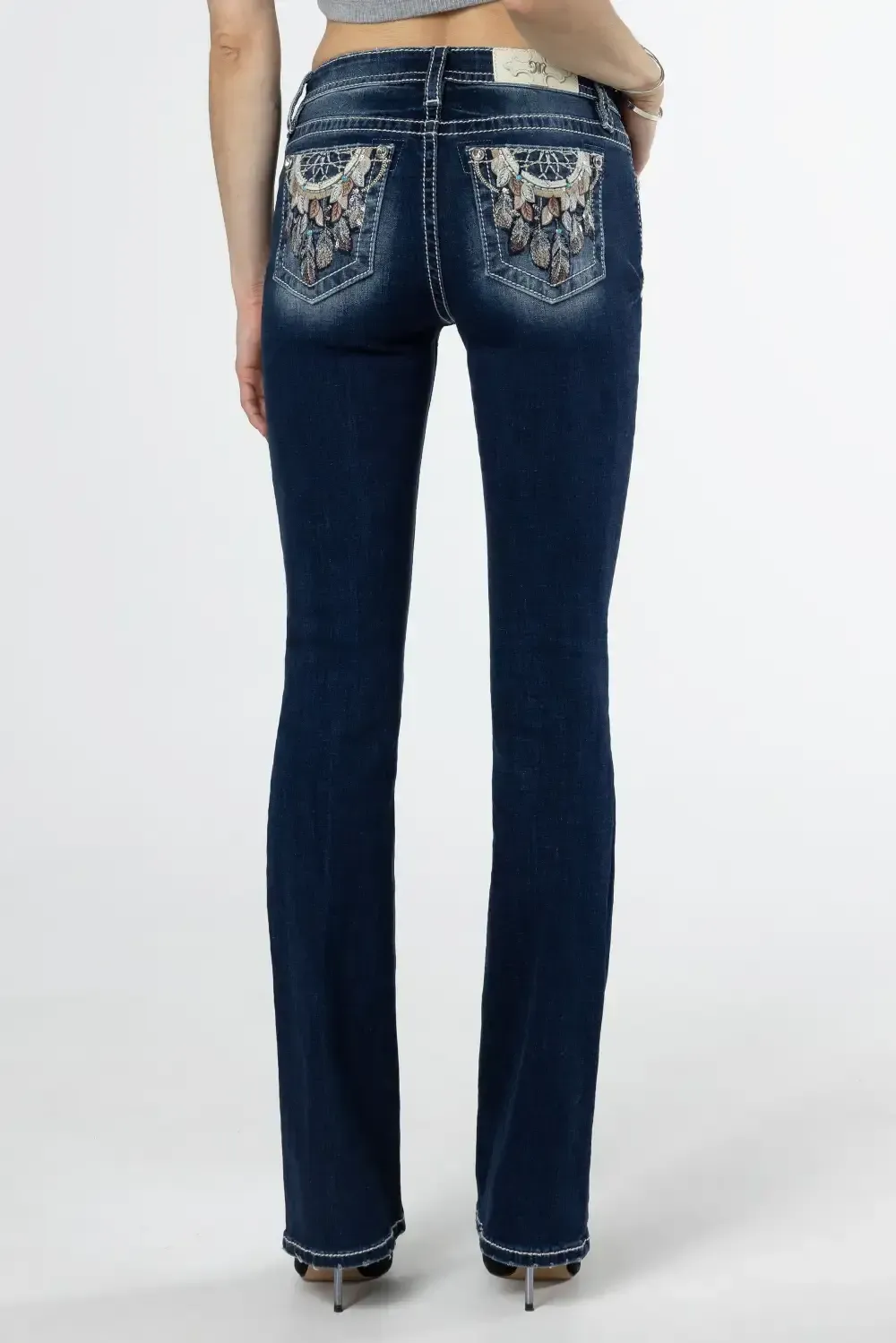 Hazel Feathers Bootcut Jeans