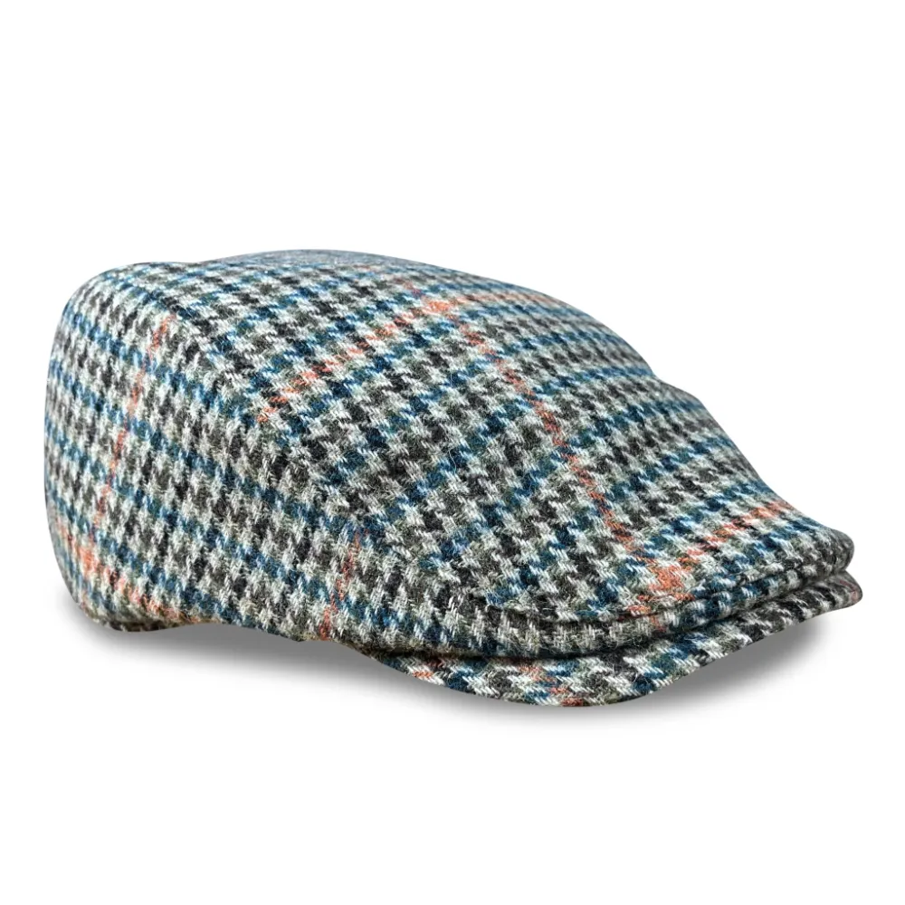 The Hound Boston Scally Cap - Tan Houndstooth