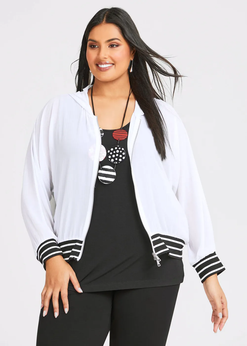 Chiffon Grecia Bomber Jacket