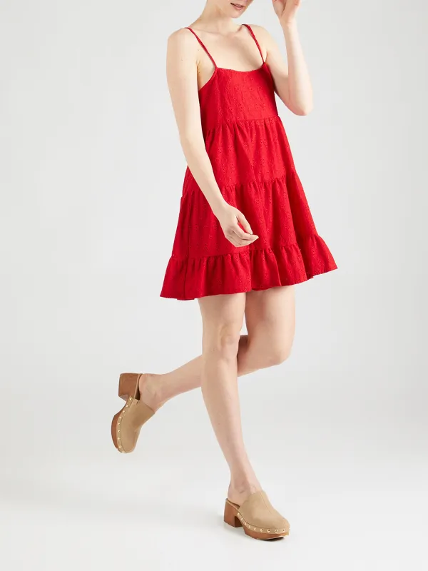 Plain Colored Casual Style Sleeveless Dress