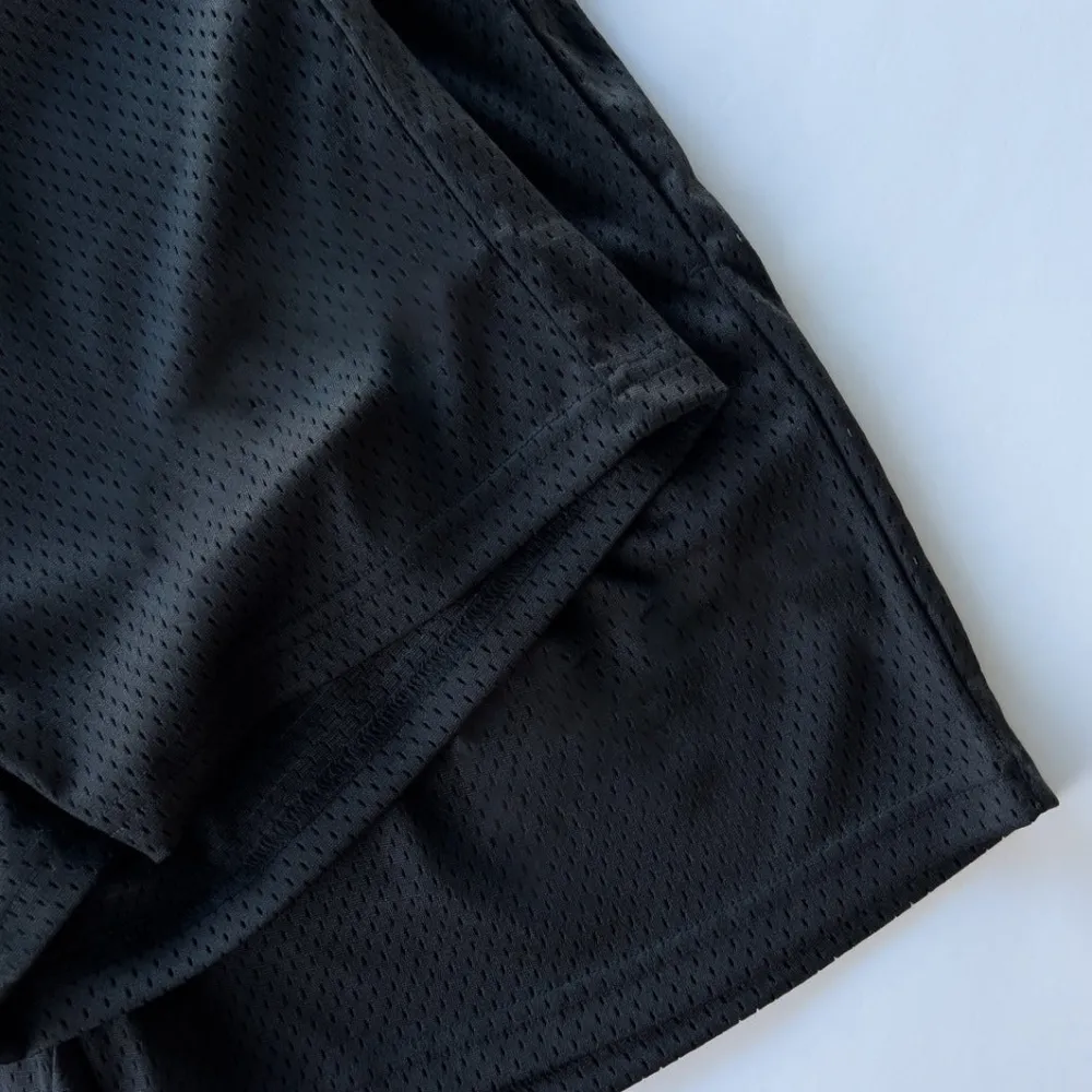 VENTED MESH SHORTS MEDIEVAL - BLACK / CREAM