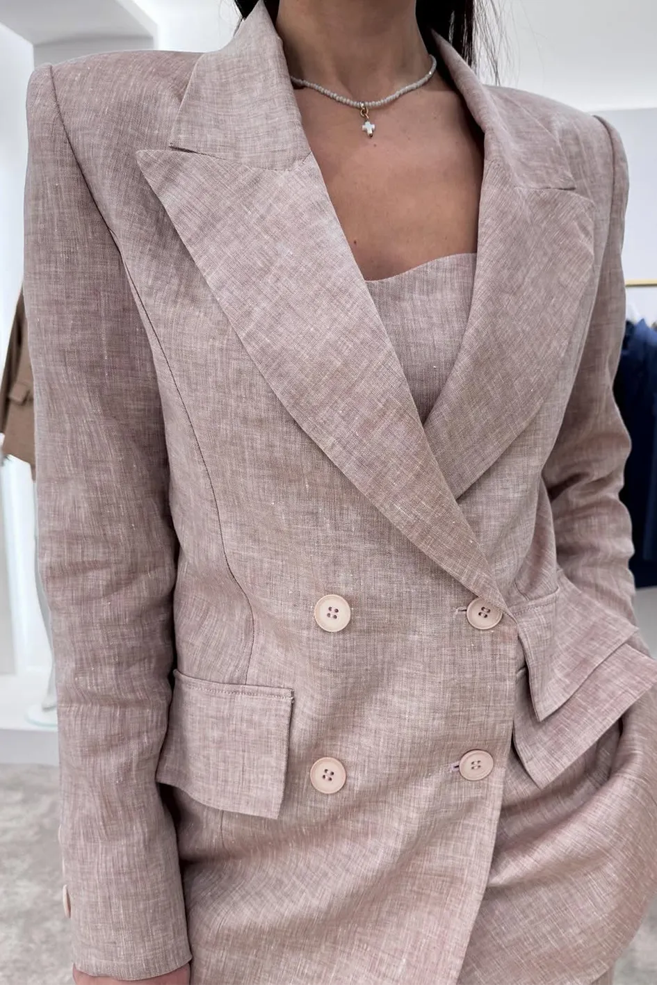 Women'S Solid Color Vest, Jacket And Pants 3-Piece Set