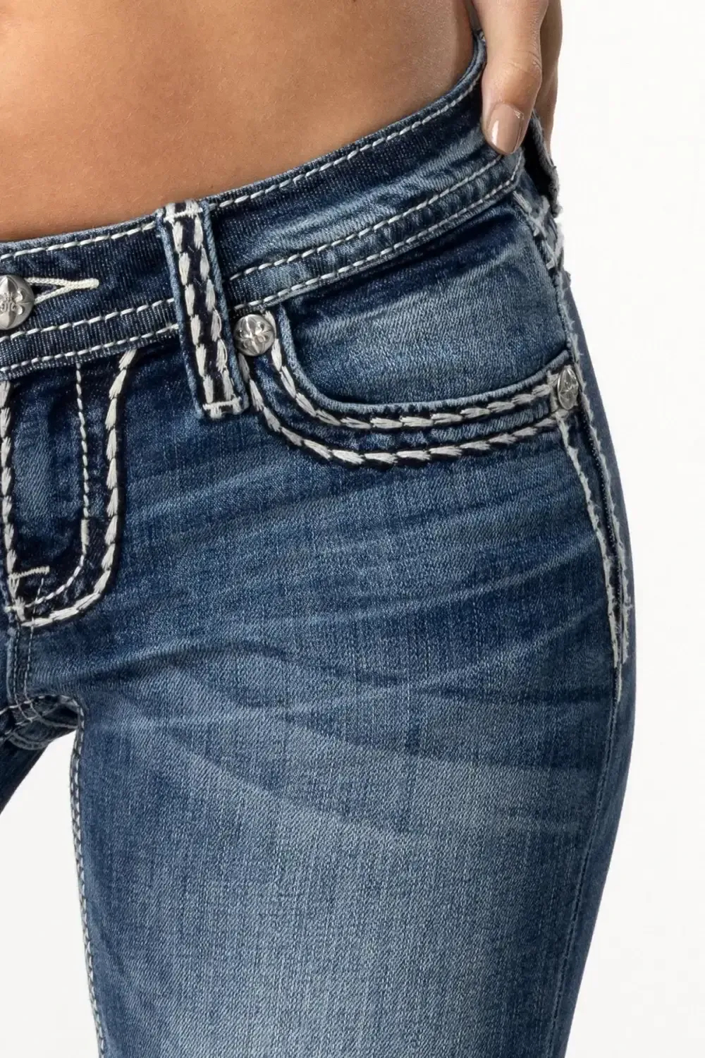 Cleo Stitched Bootcut Jeans