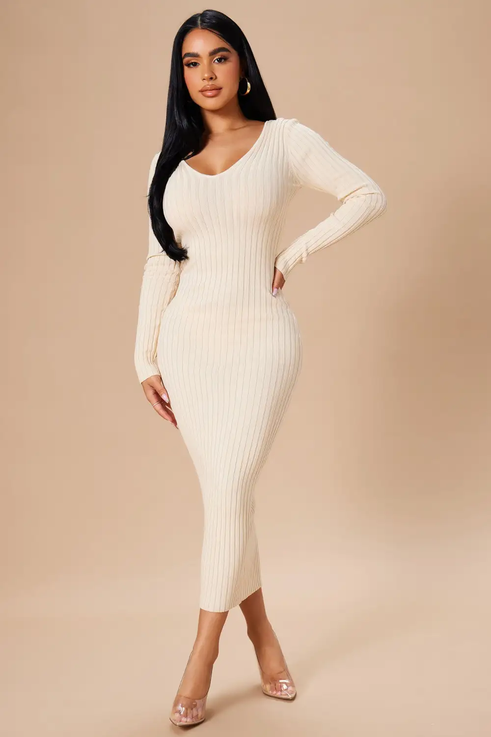 Kallan Knit Dress - Taupe