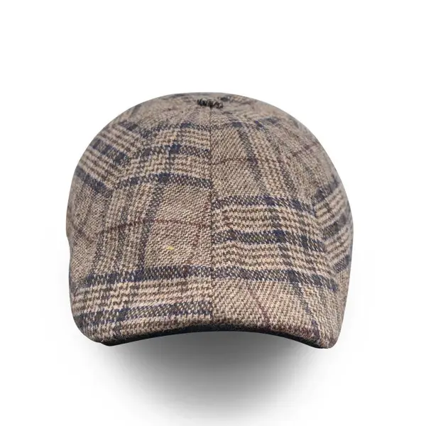 The Sunday Boston Scally Cap - Brown Amber & Navy
