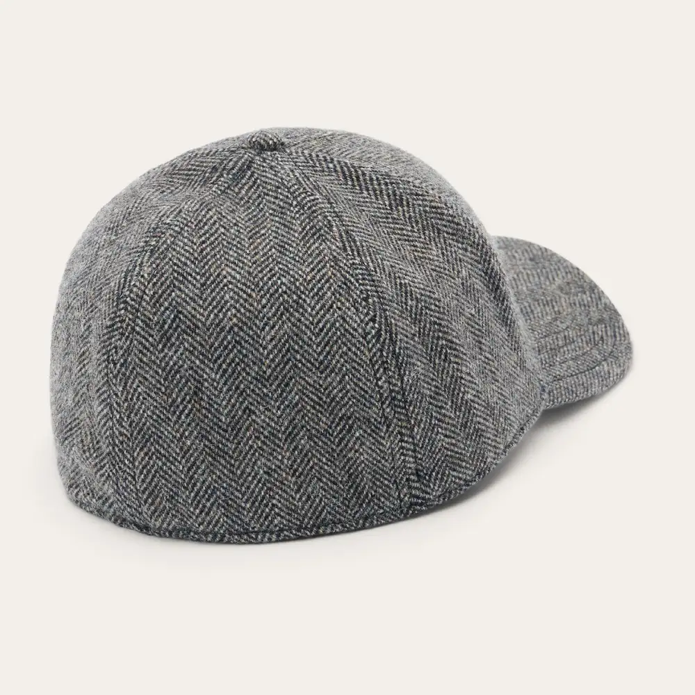 Wool Herringbone Baseball Cap