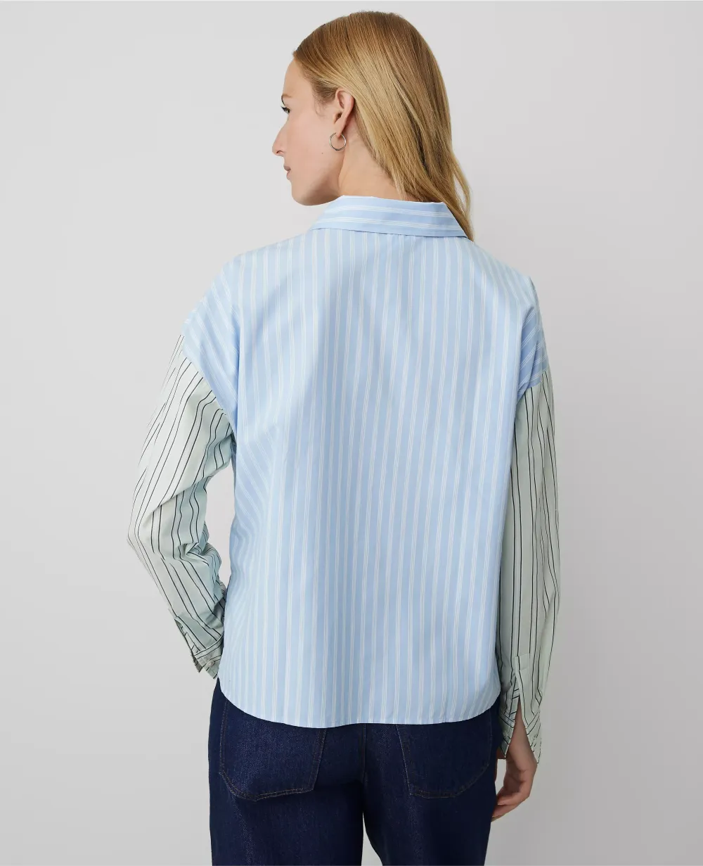 Weekend Collection Oversized Cropped High-Low Shirt