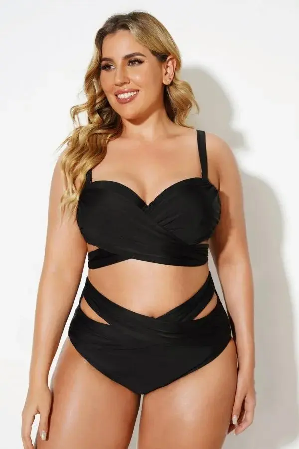 White Warp Elegant Women Bikini Top