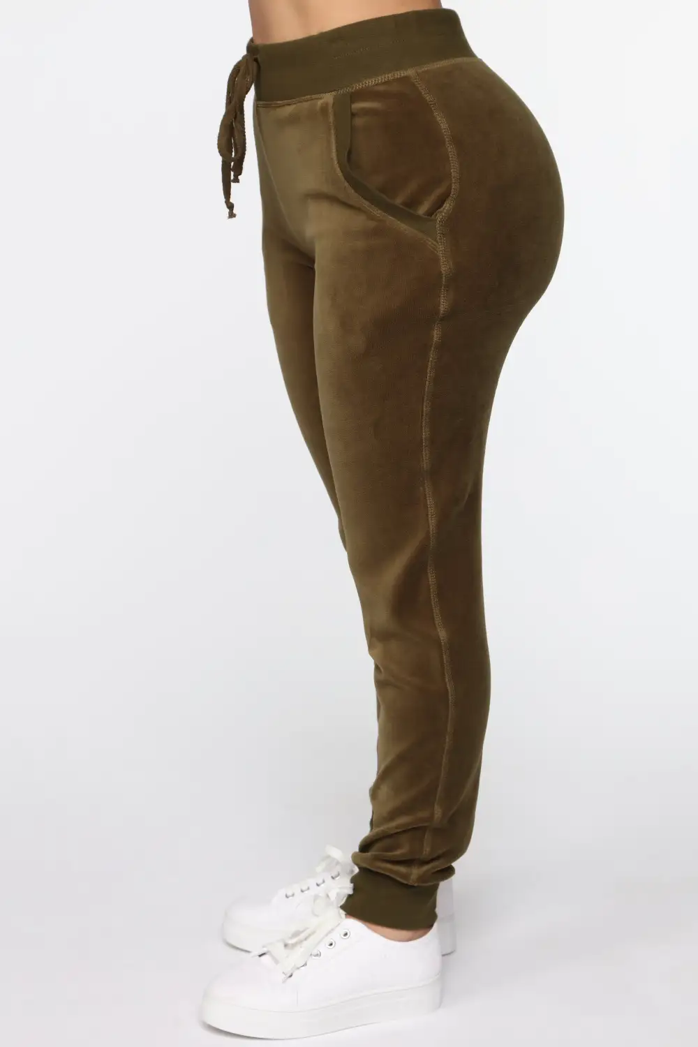 The Original Trendsetter Velour Set - Olive