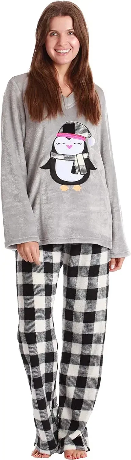Plush Pajama Sets for Women