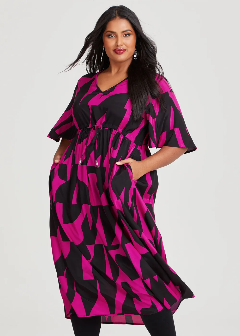 Natural Summer Time Monotone Dress