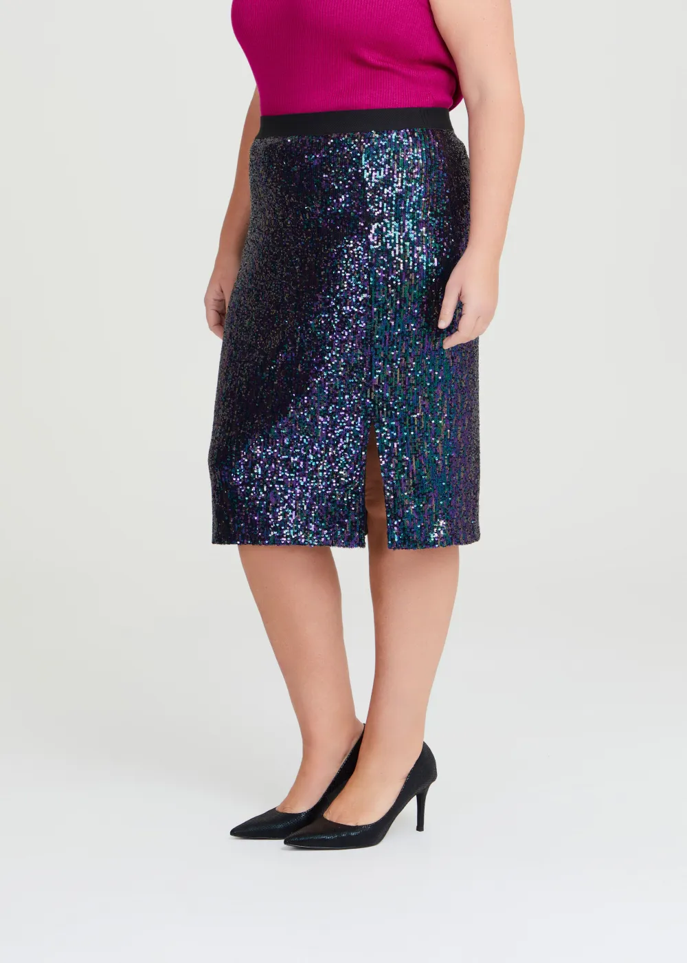 Sequin Pencil Skirt