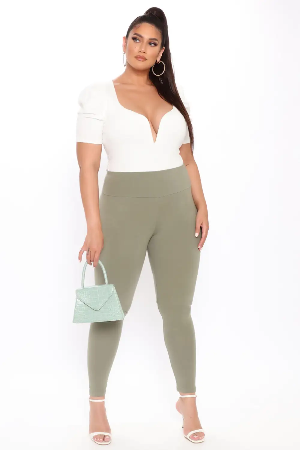 Running Around High Rise Legging - Olive