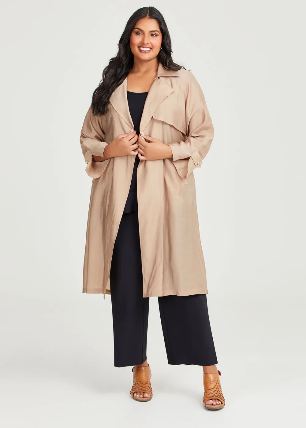 Light Natural Trench Coat