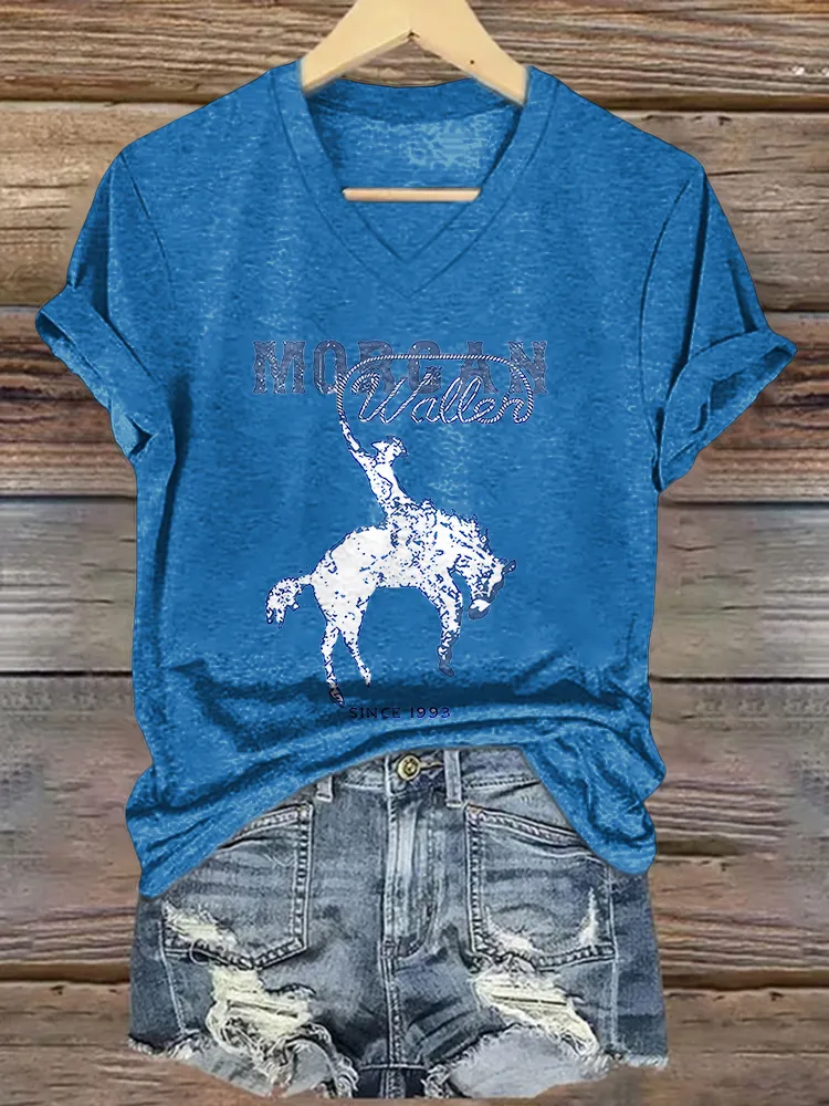 Women'S Morgan Wallen Since 1993 V-Neck T-Shirt