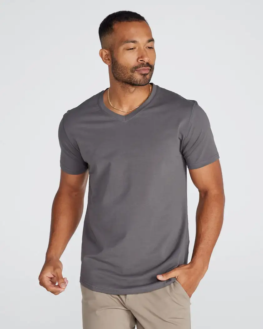 Drop-Cut V-Neck: Bylt Signature