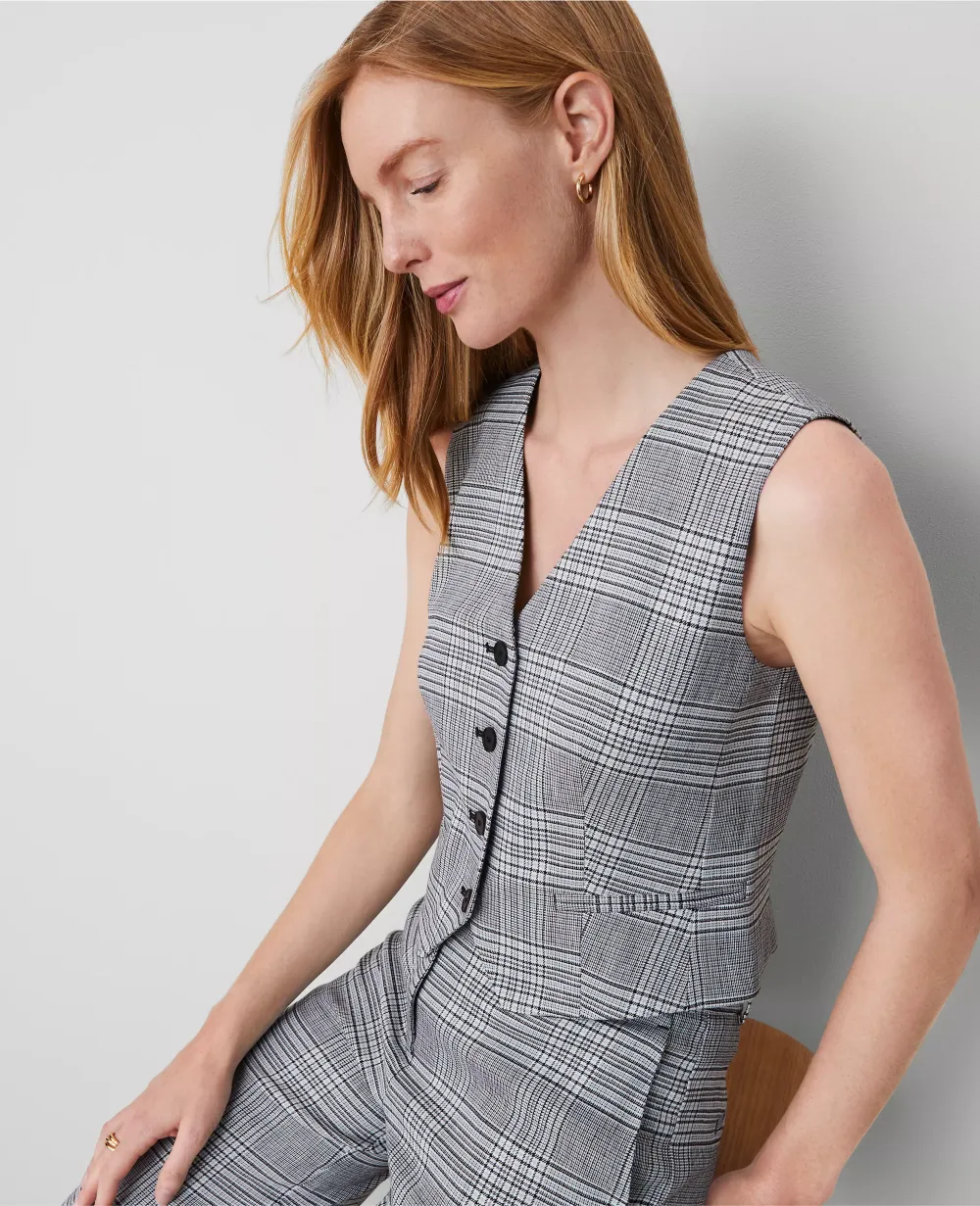 The Tailored Vest in Plaid