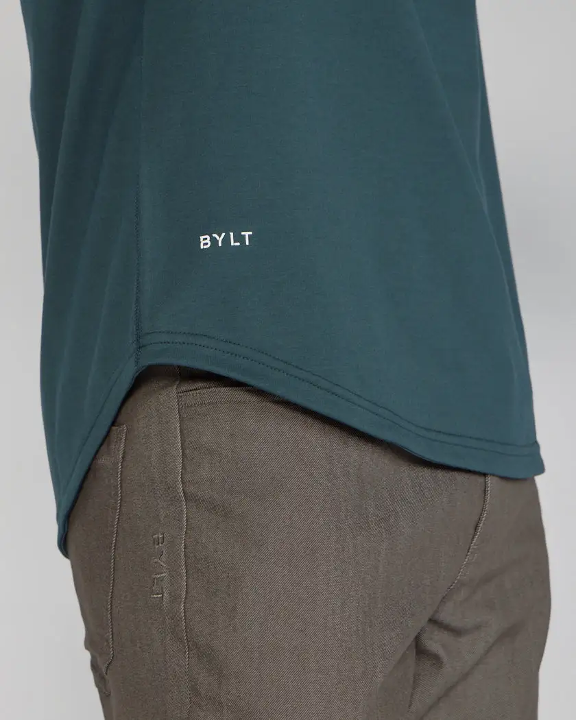 Henley Drop-Cut Long Sleeve: Bylt Signature
