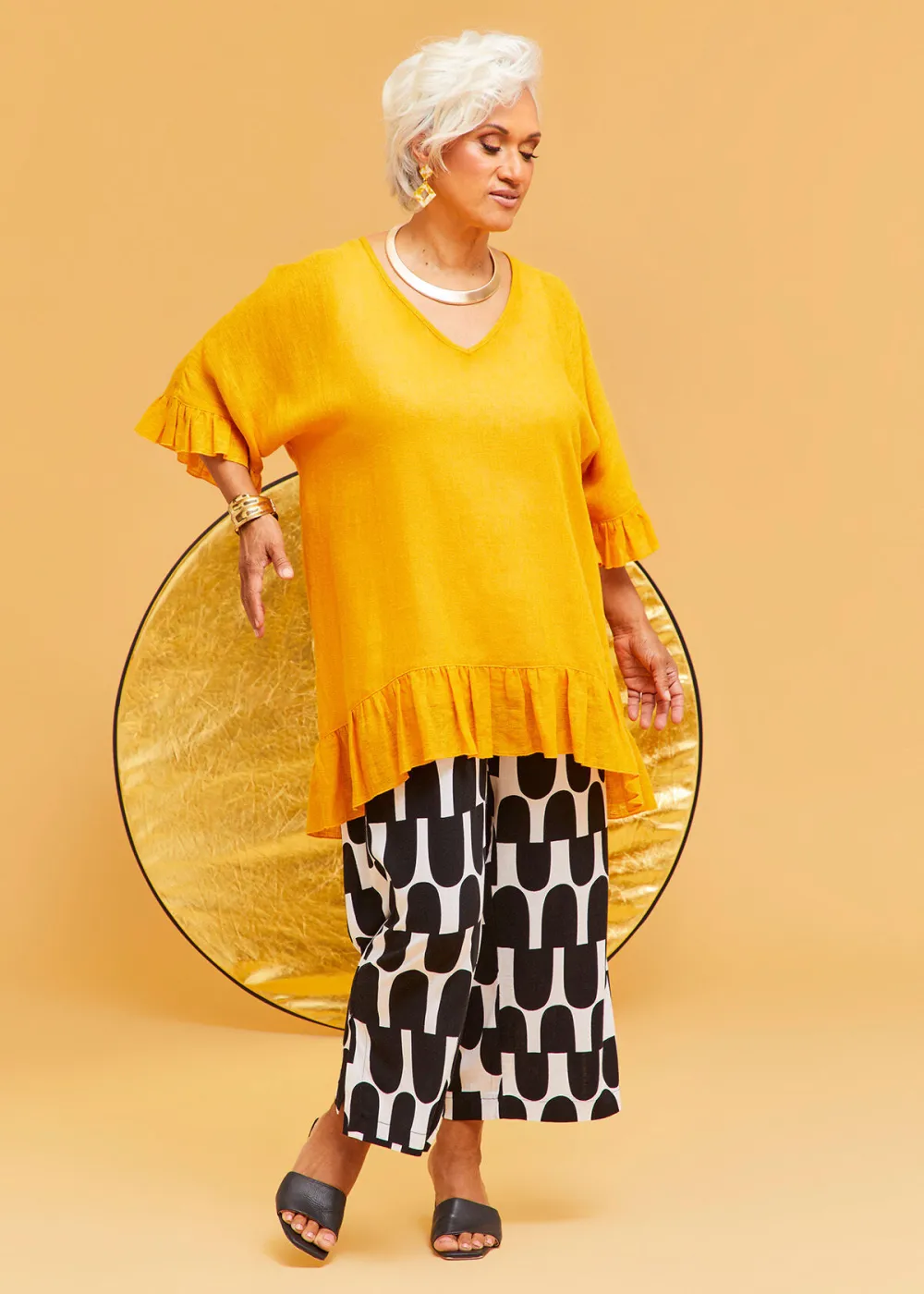 Linen Blend Willow Top