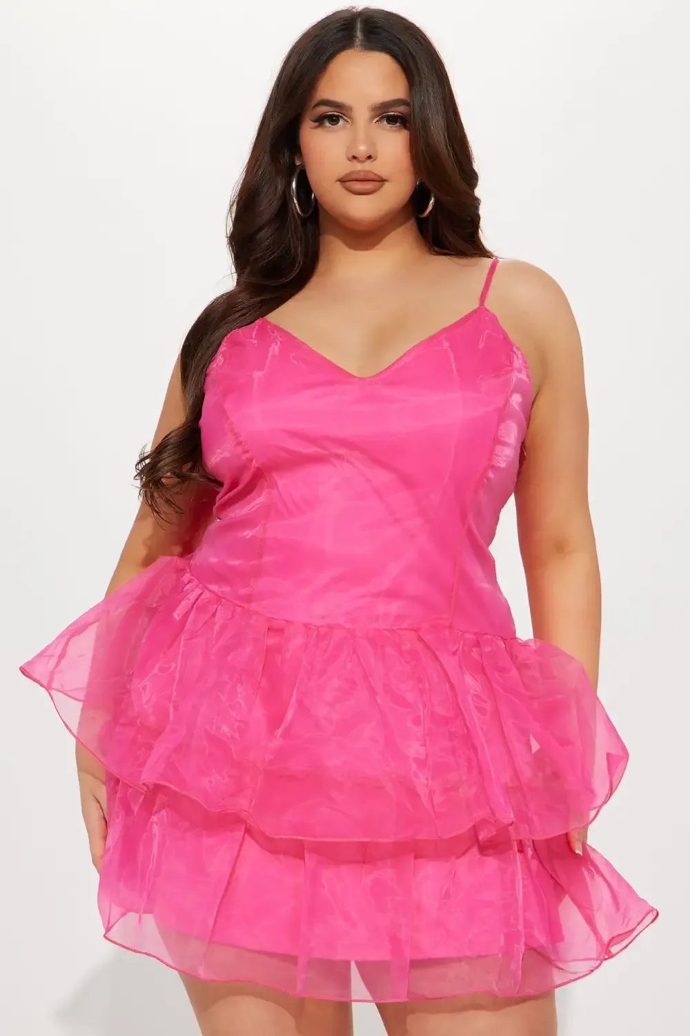 Chloe Ruffle Mini Dress - Pink